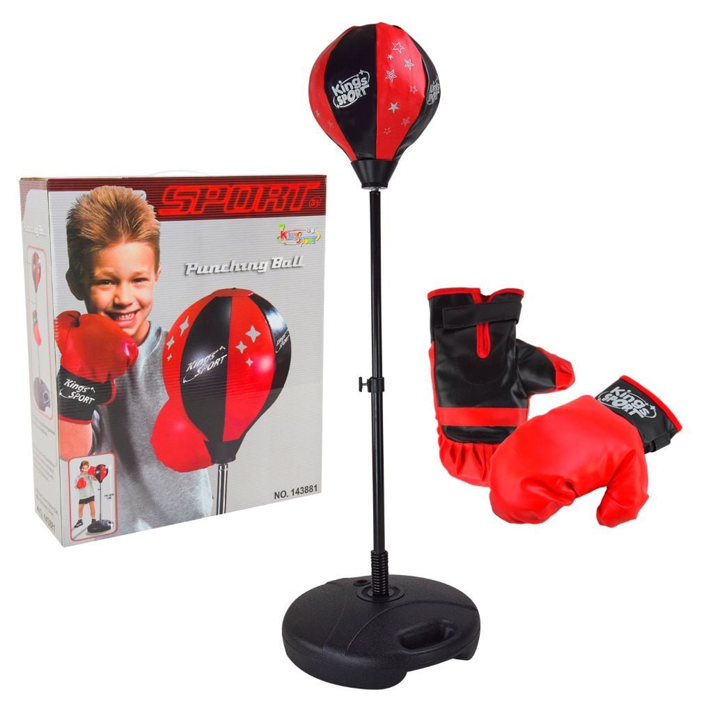 Бокс груша 23см на стійці 90*130см рукавички в коробці 46*34*8,5см BB110 Китай