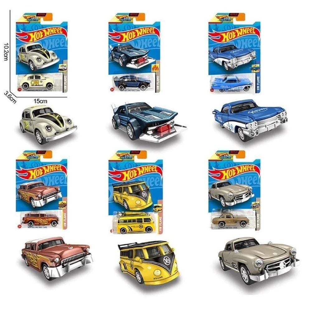 Машина типу Hotwheel 1:64 металева 7см мікс видів на планшеті HC8800-9 Китай