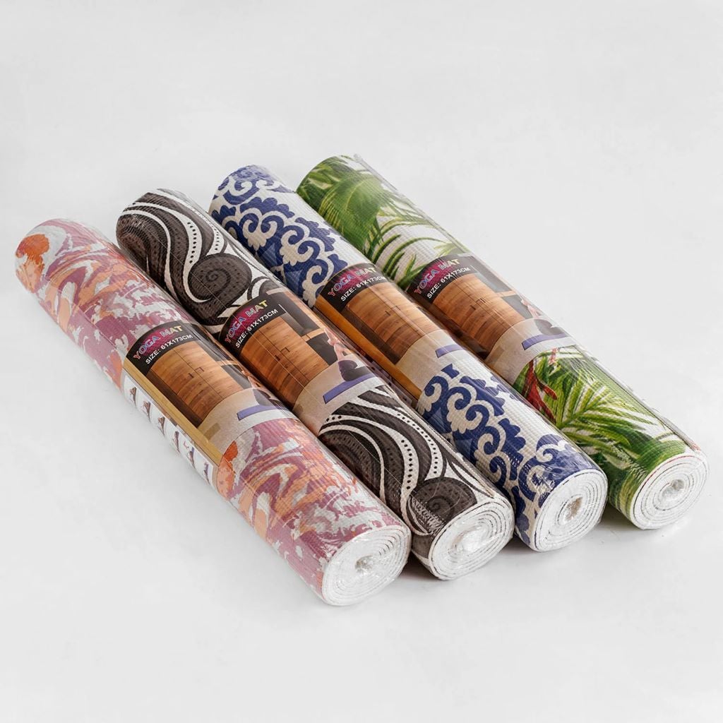 Йогамат для йоги гімнастики та пілатесу 173*61*0,5см EVA C40247 країна іграшок