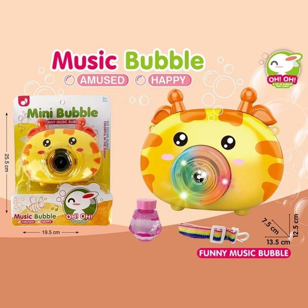 Мильні бульбашки Камера на бат звук світло в блістері 26*19*7,5см 331 Китай