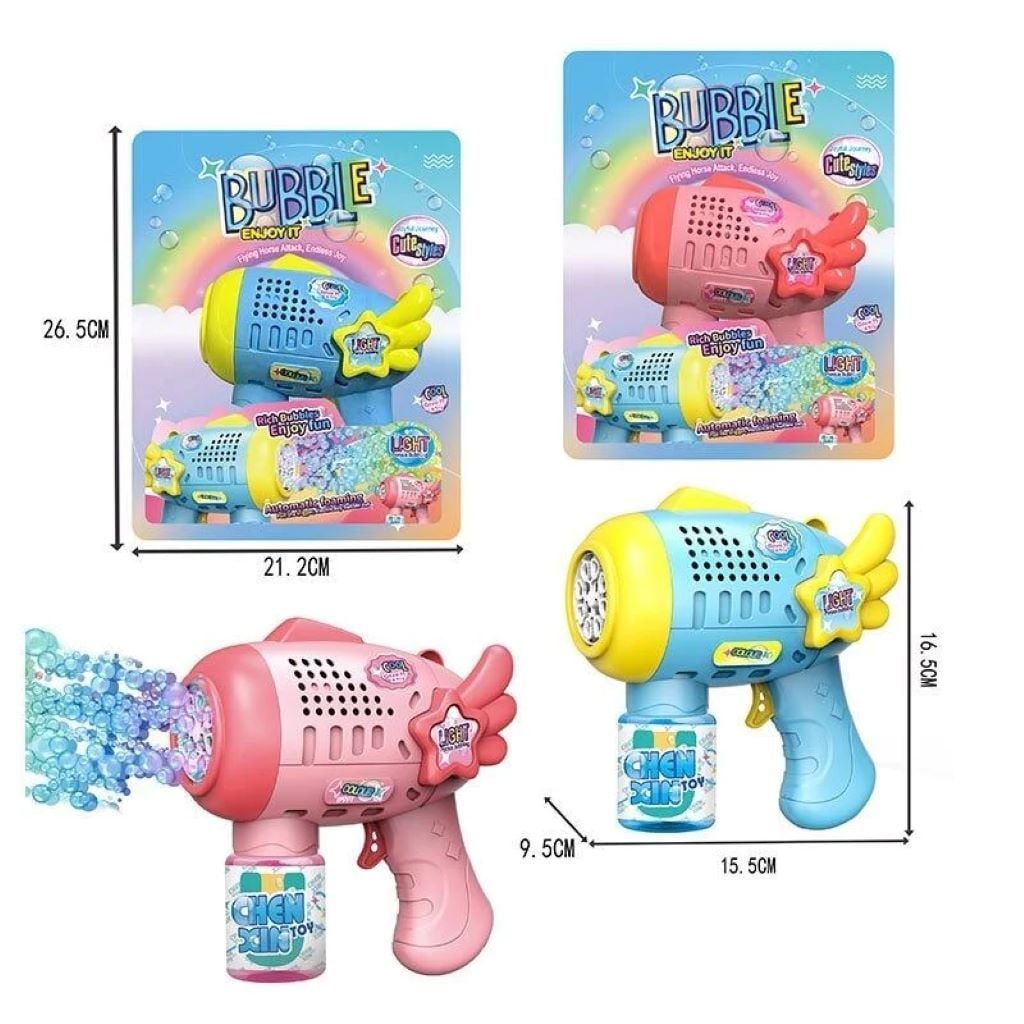 Мильні бульбашки пістолет на батарейках в блістері 18*16*7см 815A Китай