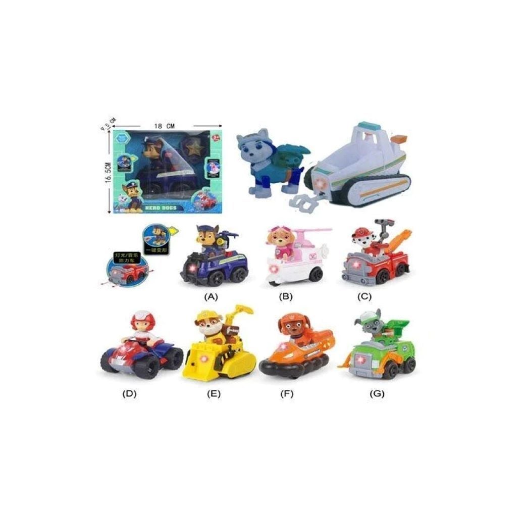 Мультгерої типу Цуценячий патруль фігурка значок транспорт у коробці 19*17*10см 9980 Китай