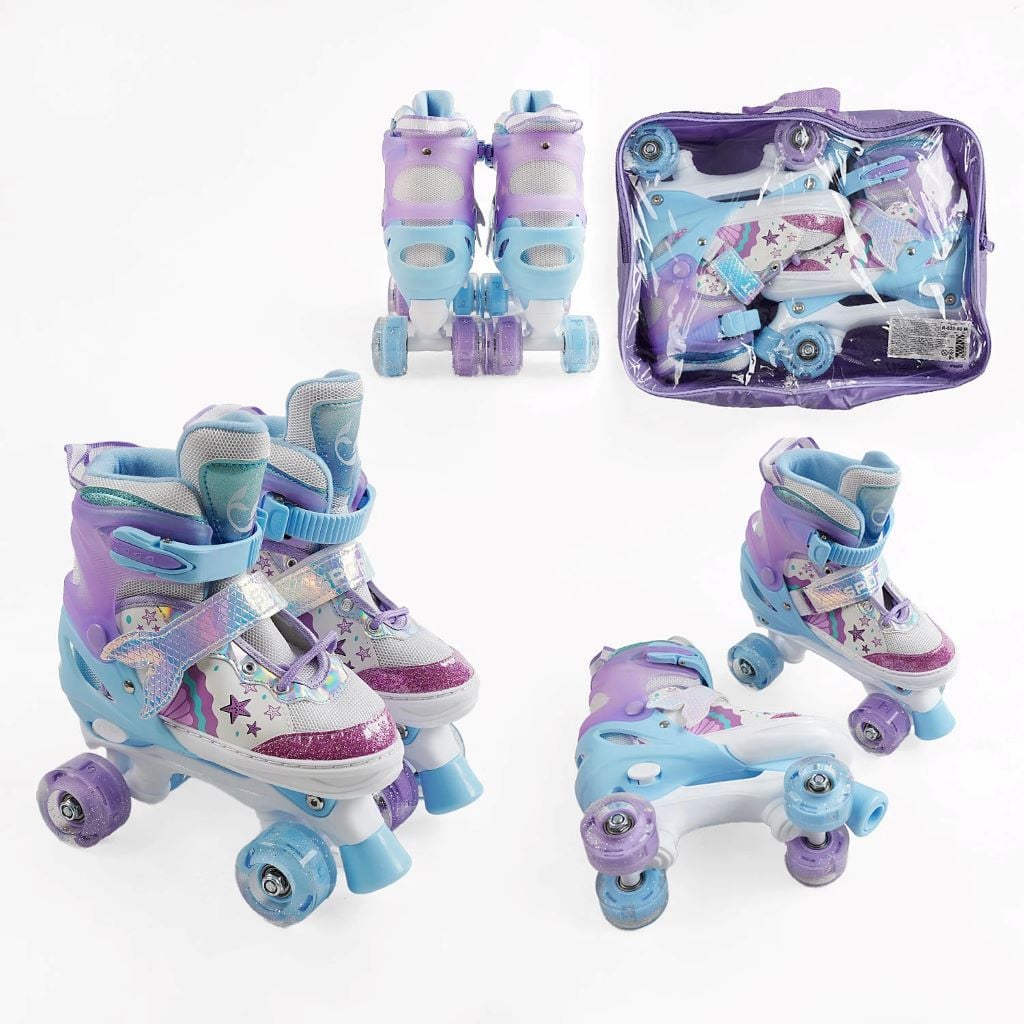 Ролики р 29-33 колеса PU d коліс 4.5см світяться в сумці R-604-18-S Китай