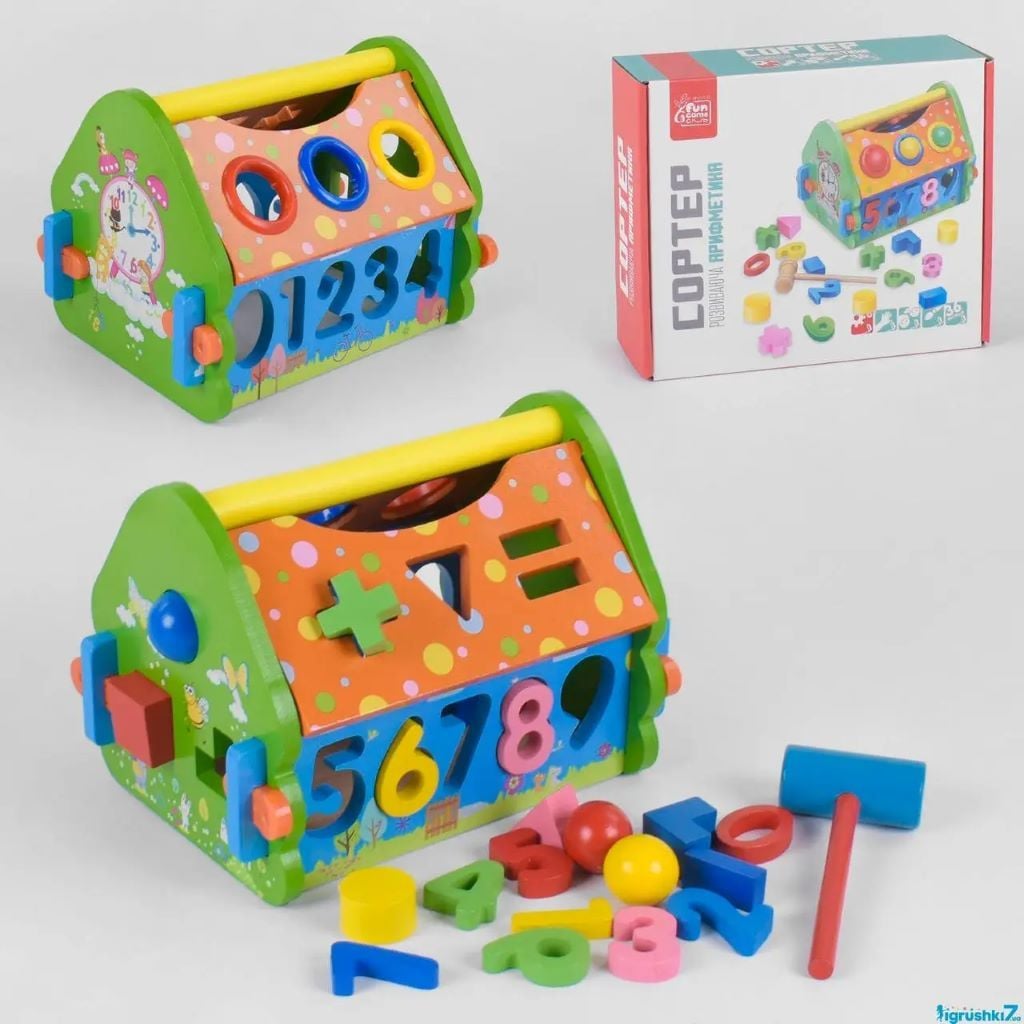 Дерево логіка сортер розвиваюча арифметика у коробці 76400 Fun Game