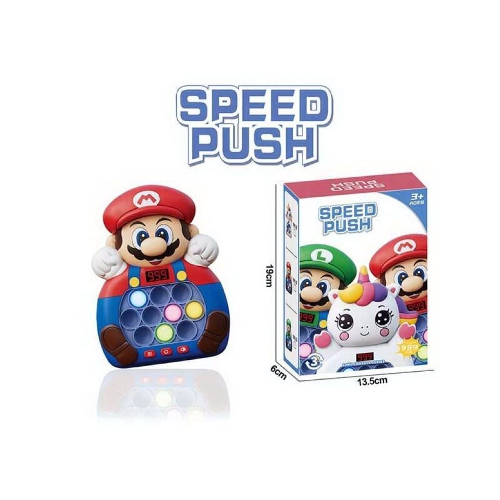 Антистрес попіт Pop it Mario на батарейках в коробці 19*13*6см EC999-2F Китай