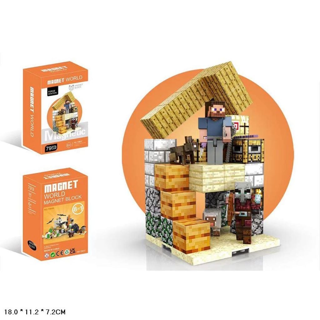 Конструктор магнітний Magnet World 79дет у коробці T9937 Китай