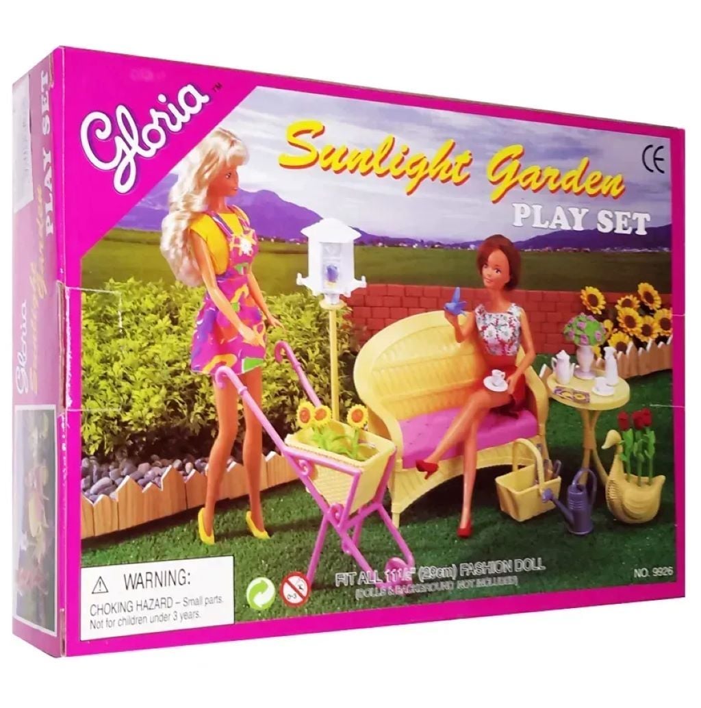 Меблі для ляльок Садовий набір  в коробці 28*7*29см 9926 Глорія