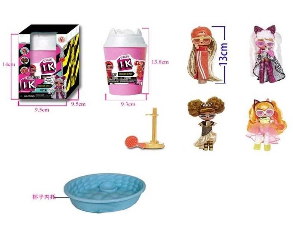 Лялька-сюрприз в склянці 12см коробка B211C01 Китай