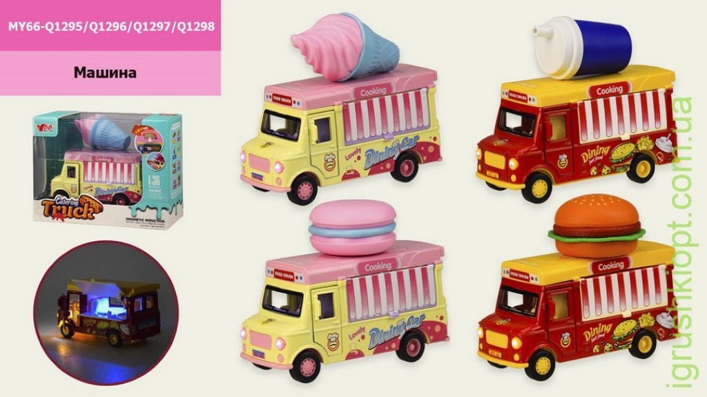 Машина на батарейках звук світло в коробці 15,5*11,5*6см MY66-Q12 Китай