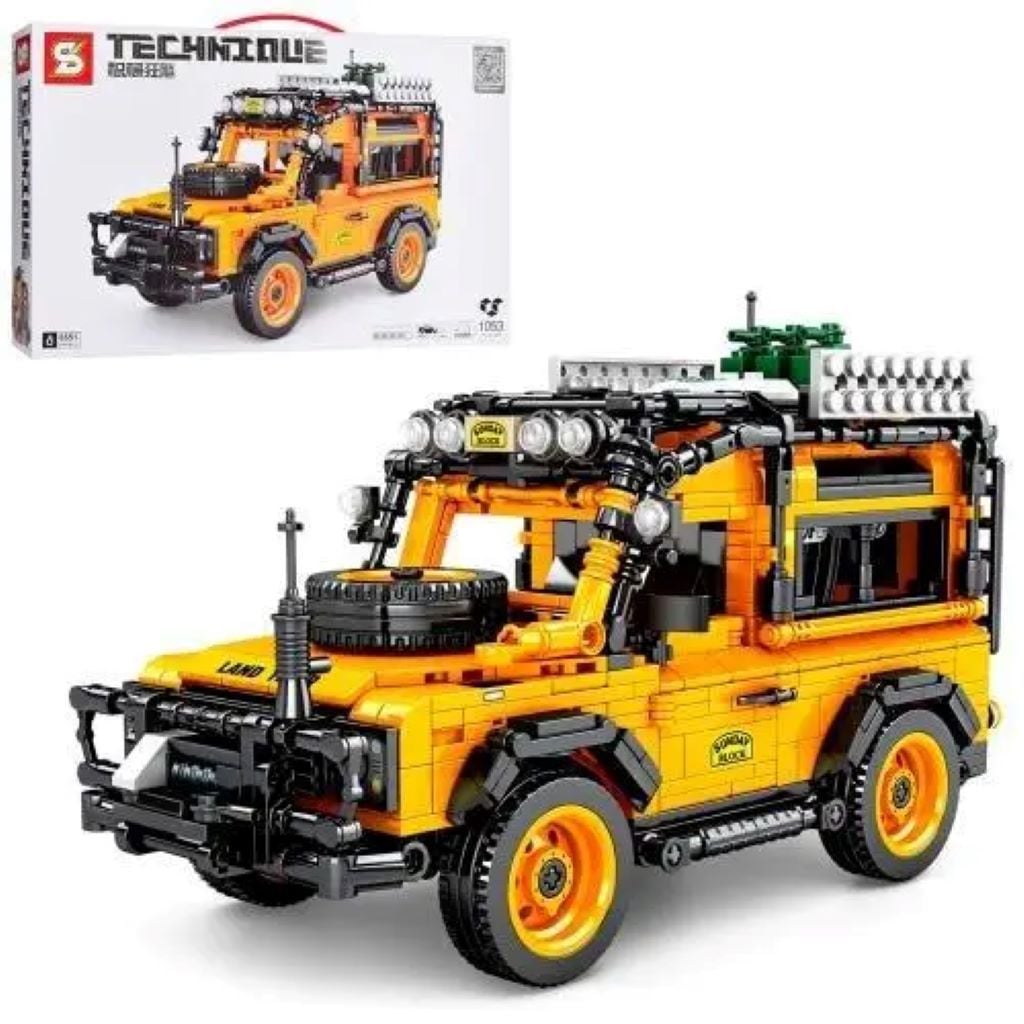 Конструктор типу лего 1053дет джип Land Rover інерція в коробці 60*40*8см 8551 Senco