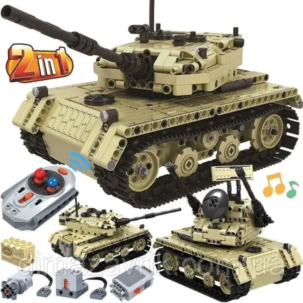 Конструктор типу лего 759дет р/у Militapy Танк фігурки війскових  коробка 52*39*9см 1131 XINGBAO