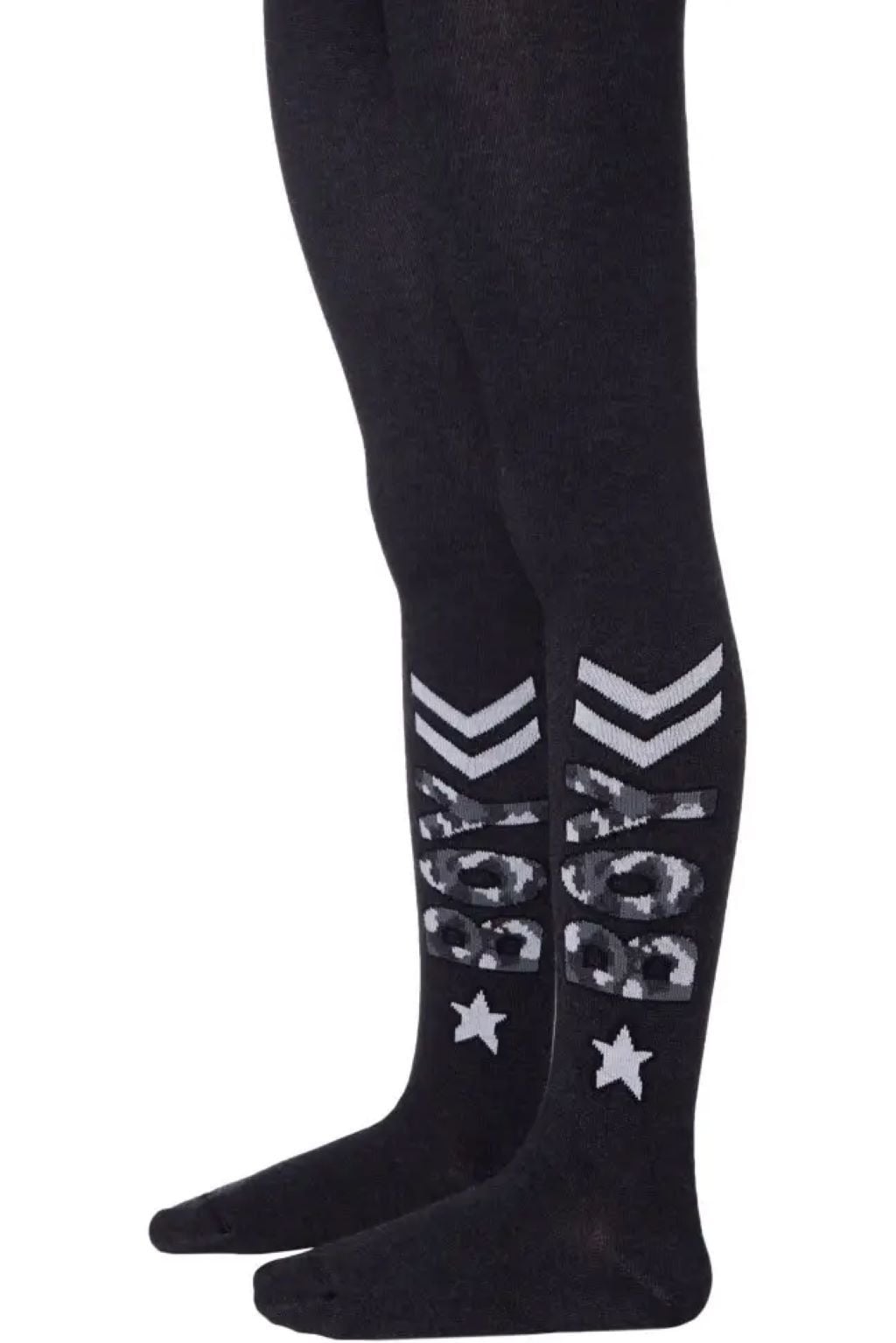 Колготи демісезонні tip top з малюнком чорні 4C-04СП/501 Conte 116-122р