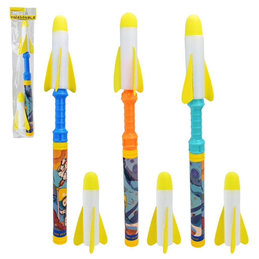 Запускалка ракета 61 см 2 ракети світло у пакеті JZ7904 Китай