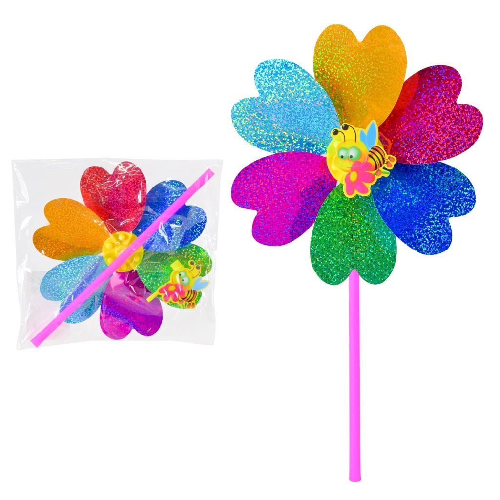 Вітрячок 20см голограмний у пакеті V2450 Китай