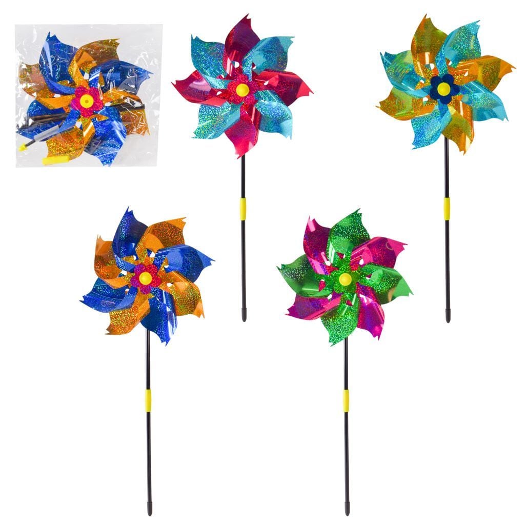 Вітрячок 22см голограмний у пакеті V2456 Китай