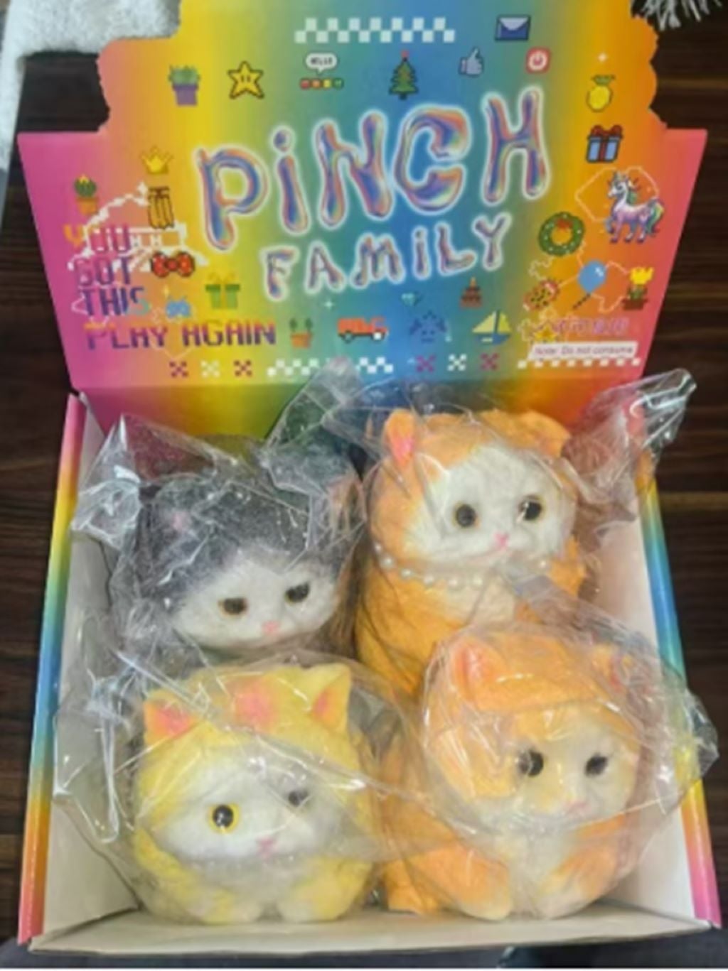 Антистрес таба Сквіш Котик з намистом 17*8см 815гр у пакеті 21*22см C2871 Китай