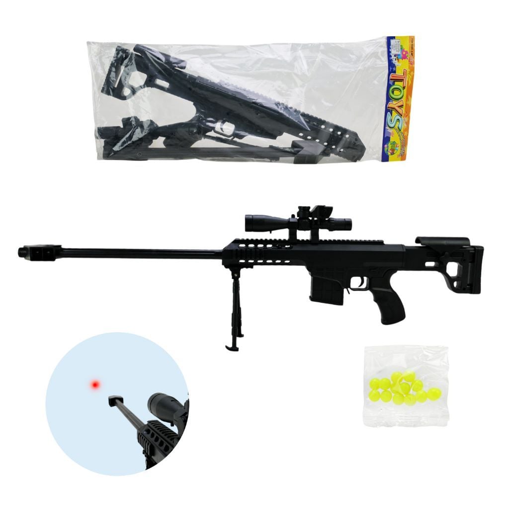 Снайперська гвинтівка на кулях приціл лазер у пакеті 50*21см MK679-1 Китай