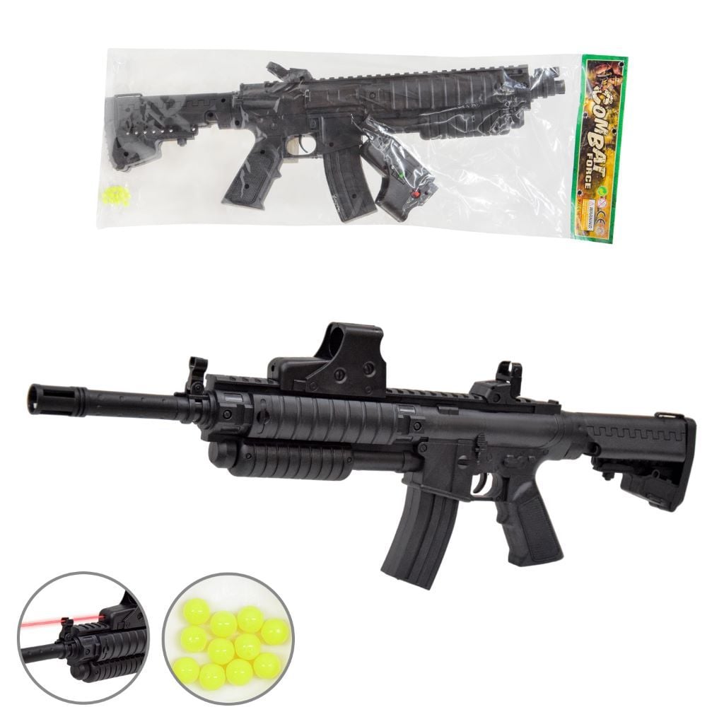 Автомат пневматичний 55см на пластикових кулях у пакеті 55*21см P308B Китай