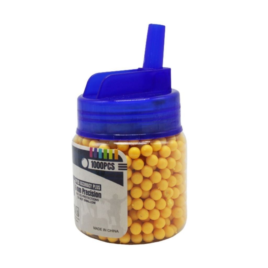 Кулі 1000шт гумові в банці мікс кольорів QF-21 Китай