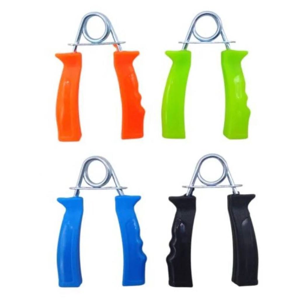 Еспандер металевий пружинний 11,5см пластикові ручки мікс кольорів у пакеті PB25111 Китай