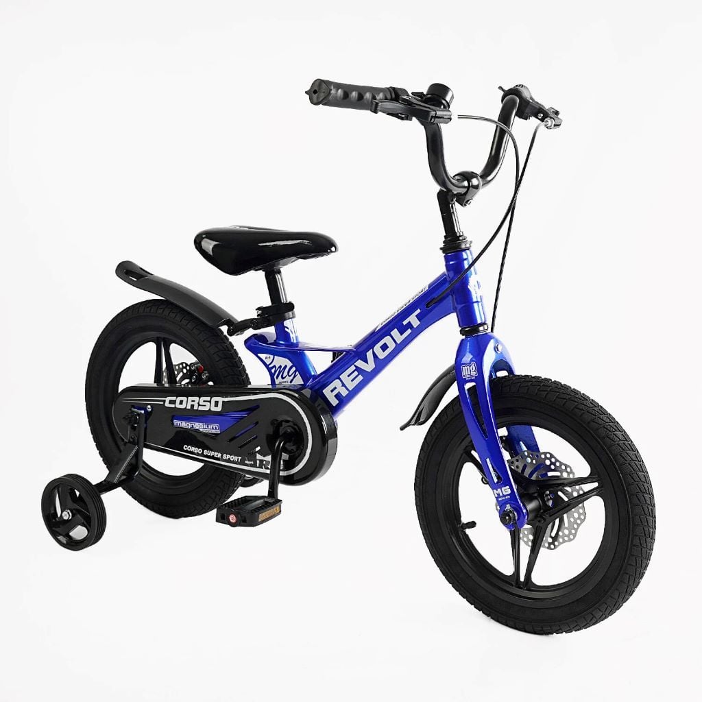 Велосипед 14" 2-х колісний Corso Revolt Магнієва рама литі диски гальма MG-14015 corso