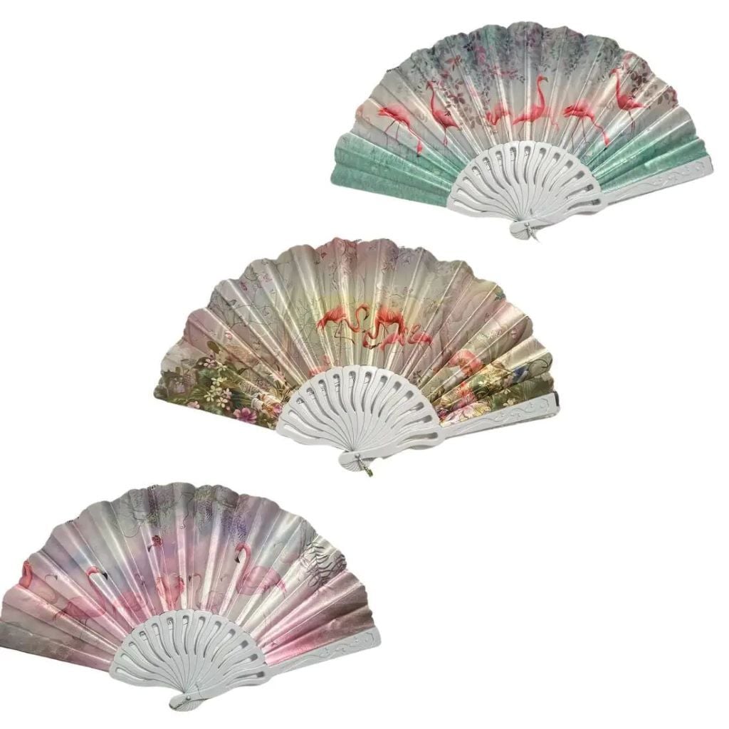 Віяло Фламінго мікс кольорів C2833 Китай