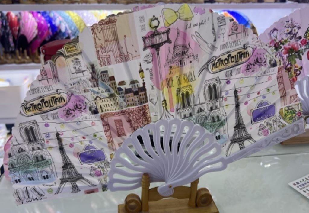 Віяло Париж мікс кольорів C2832 Китай