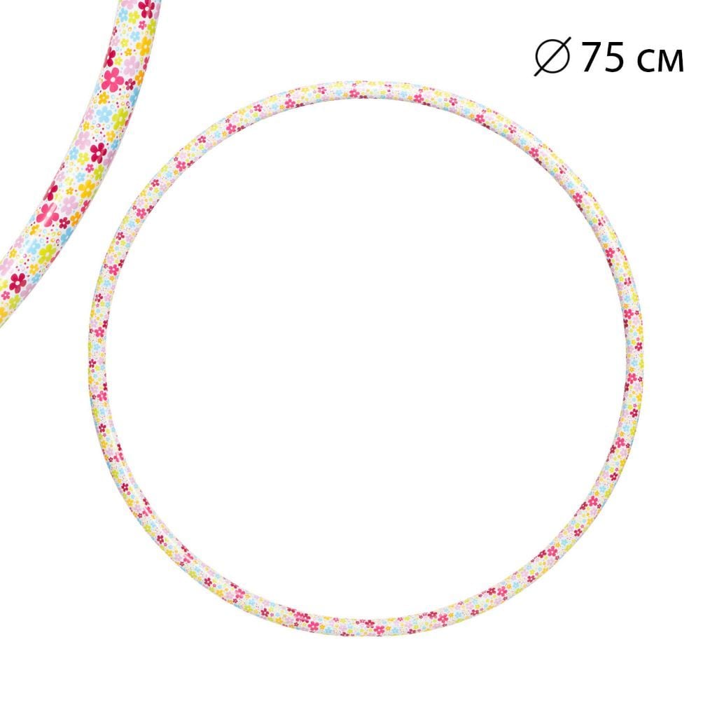 Обруч спортивний Квітонька 75см пластик 0186 Bamsic