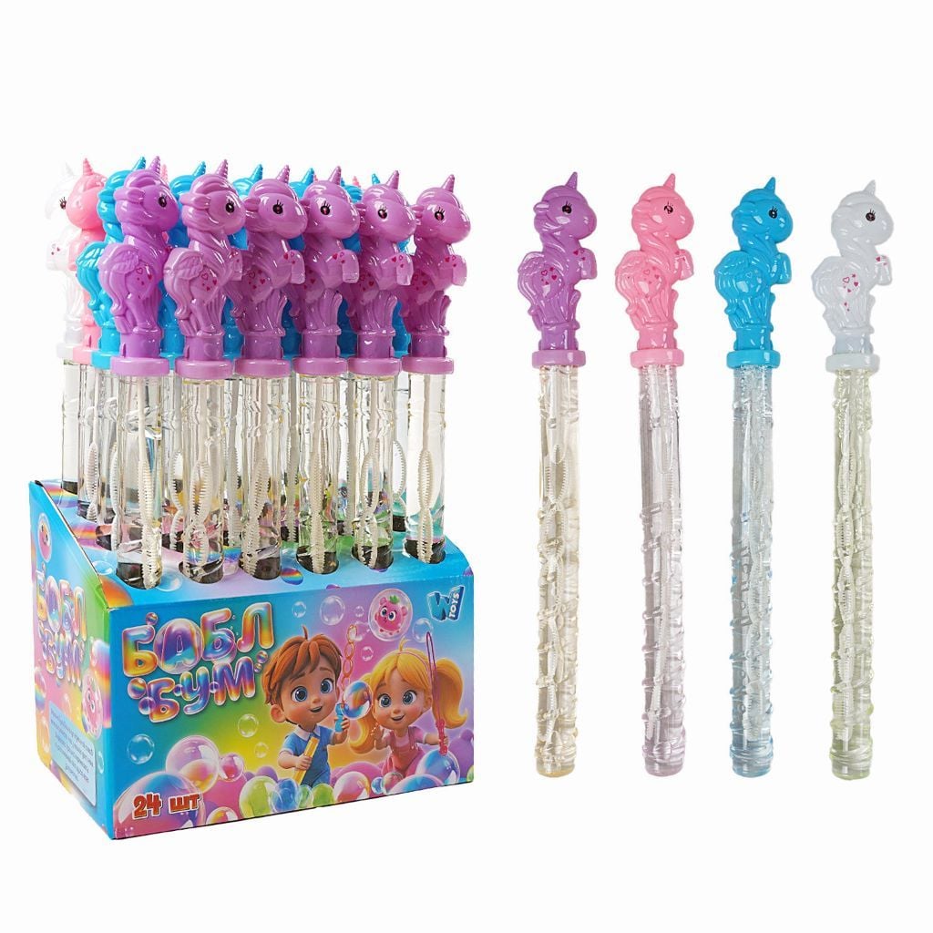 Мильні бульбашки палка Єдиноріжка 36см LK-80622 W Toys