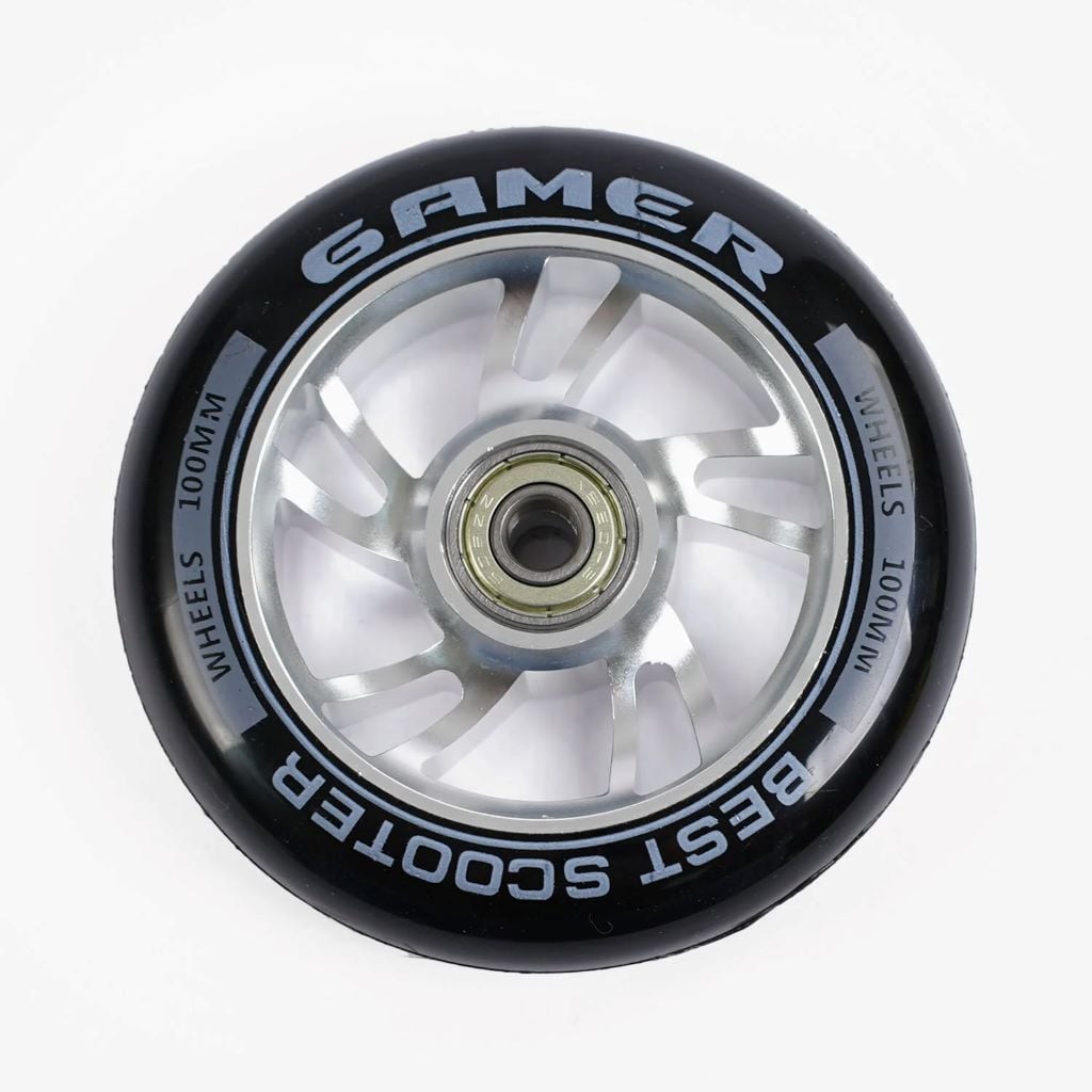 Колесо для трюкового самоката PU 100мм підшипник сіре в пакеті 1шт WH-6309/100 Best scooter