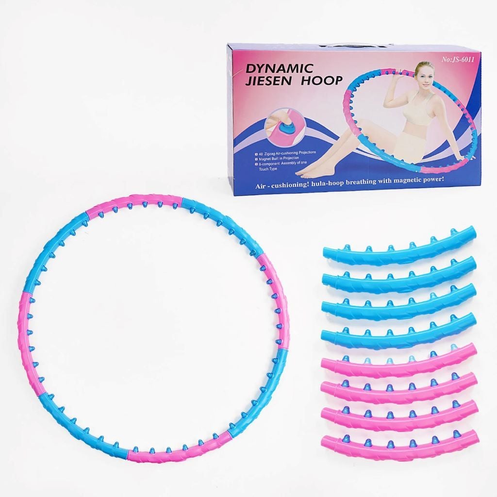 Хулахуп обруч масажний d103см 48 магнітні кульки розбірний в кообці C68887 Китай