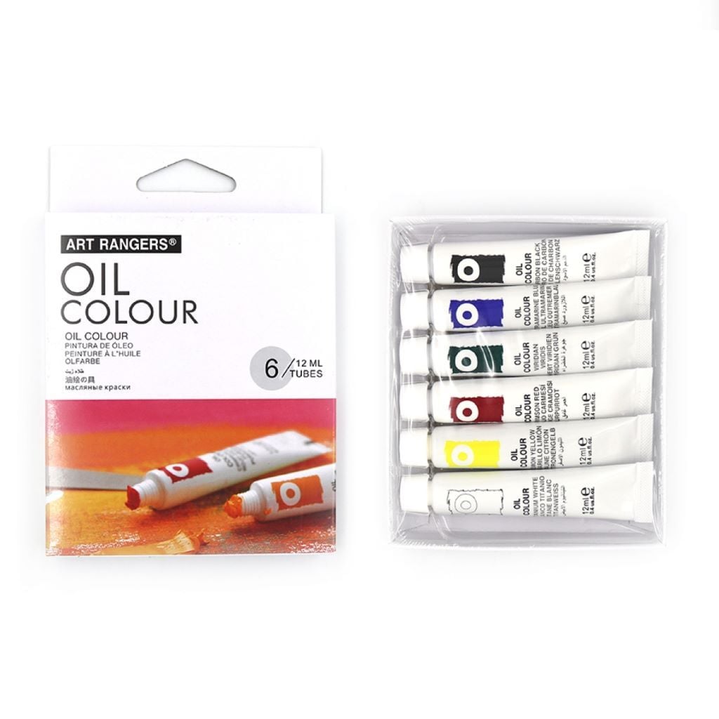 Фарба масляна набір 6шт по 12мл в тубі коробка EO0612C ART Rangers
