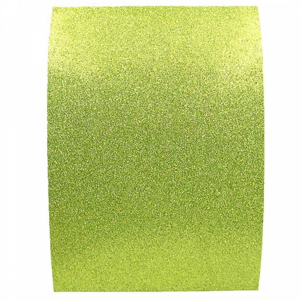 Фоаміран А4 1,7мм салатово-жовтий з глітером самоклейка  EVA 17GLKA4-057 Josefotten