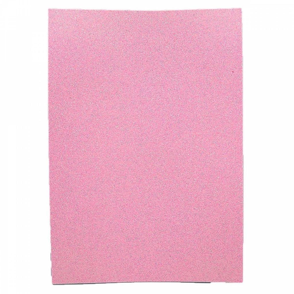 Фоаміран А4 1,7мм світло-рожевий з глітером самоклейка  EVA 17IKA4-7118 Josefotten