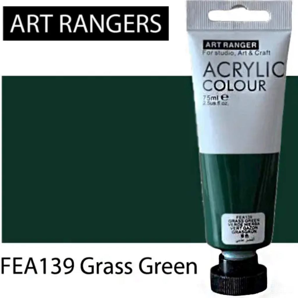 Фарба акрілова 22мл глітер Grass Green в тубі FEA139 ART Rangers