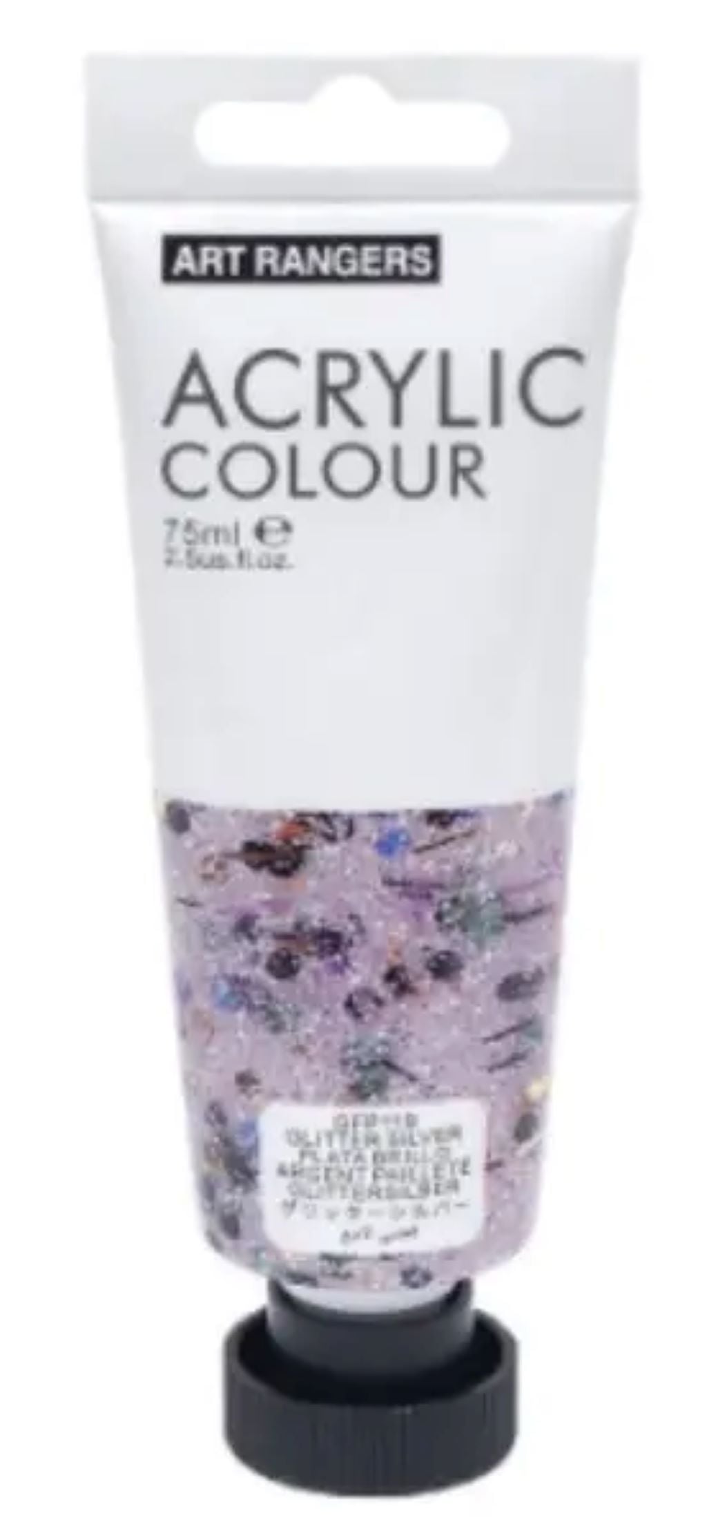 Фарба акрілова 22мл глітер Silver срібло в тубі GFP119 ART Rangers