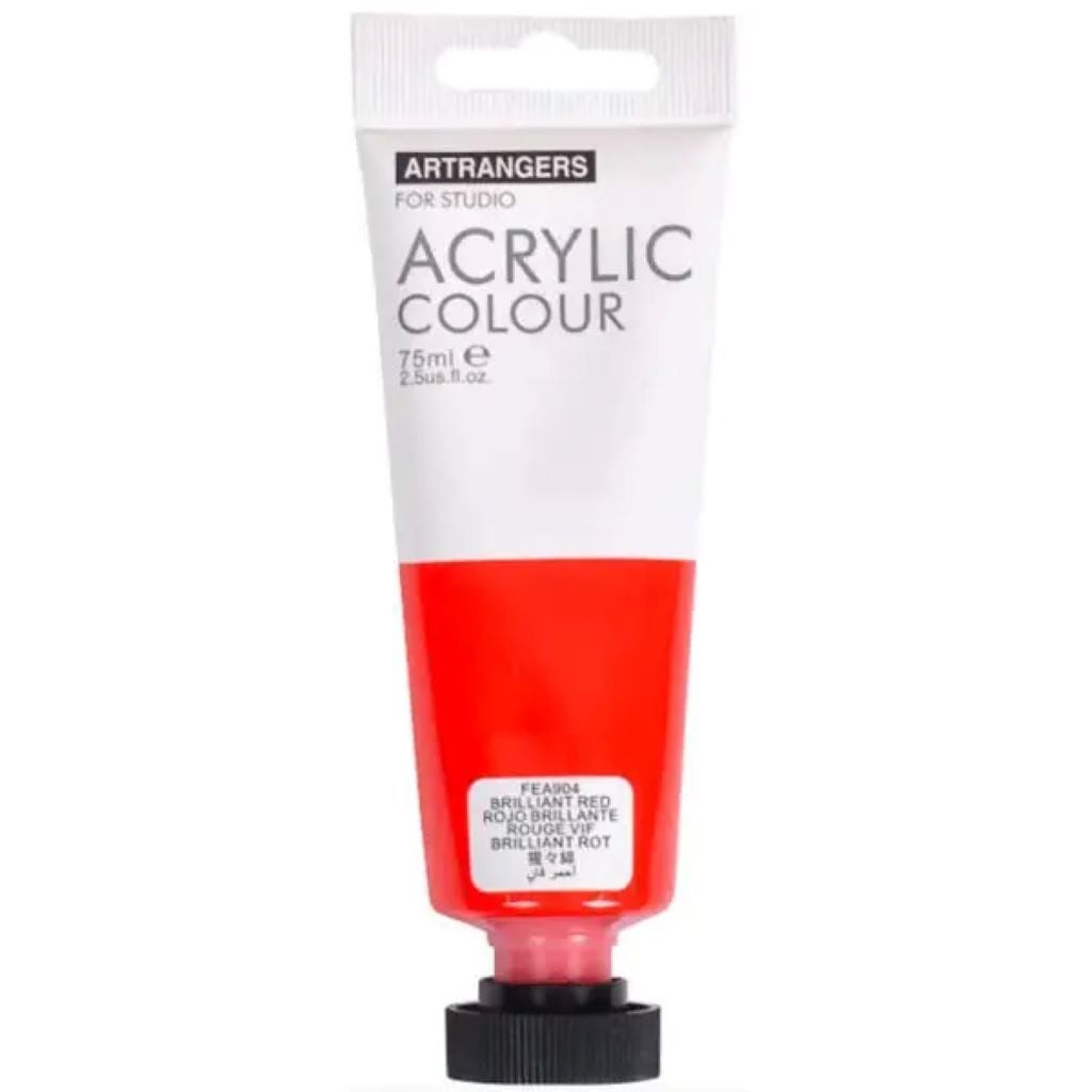 Фарба акрілова 75мл Brilliant Red в тюбіку FEA904 ART Rangers