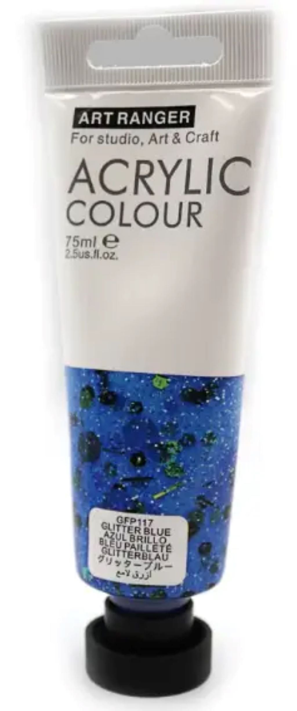 Фарба акрілова 22мл глітер Blue в тубі GFP117 ART Rangers