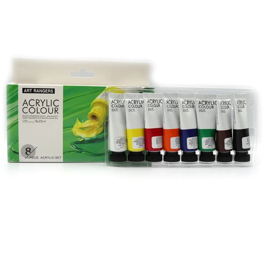 Фарба акрилова набір 8шт по 22мл в тубі у коробці 21*11*3см 32KRFEA0822-R ART Rangers