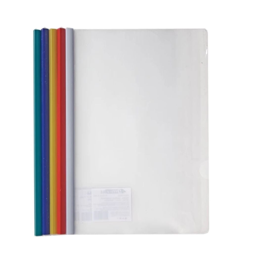 Папка-файл А4 з бічною планкою-затискачем 6мм на 35 аркушів 140мкн 4-249 Office