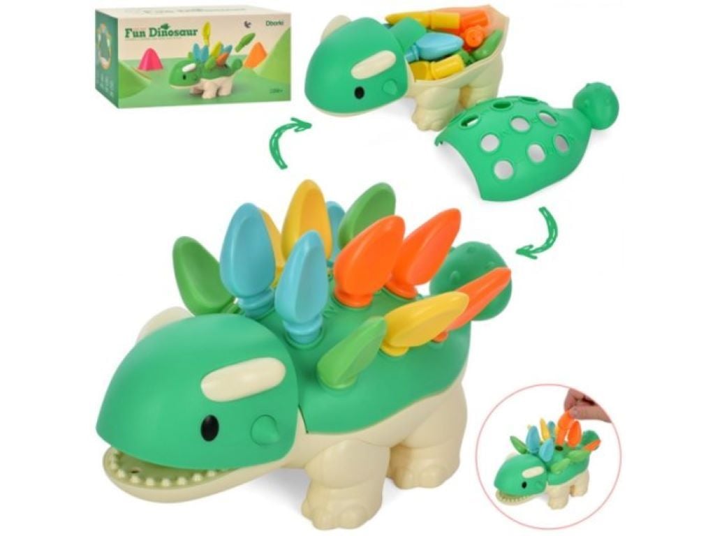 Сортер-конструктор Динозавр у коробці 25*11,5*11см XQS2055A Китай
