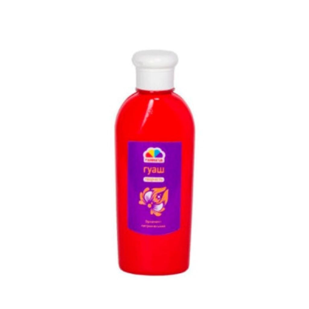 Фарба гуаш 250мл червона банка 403214 Гамма