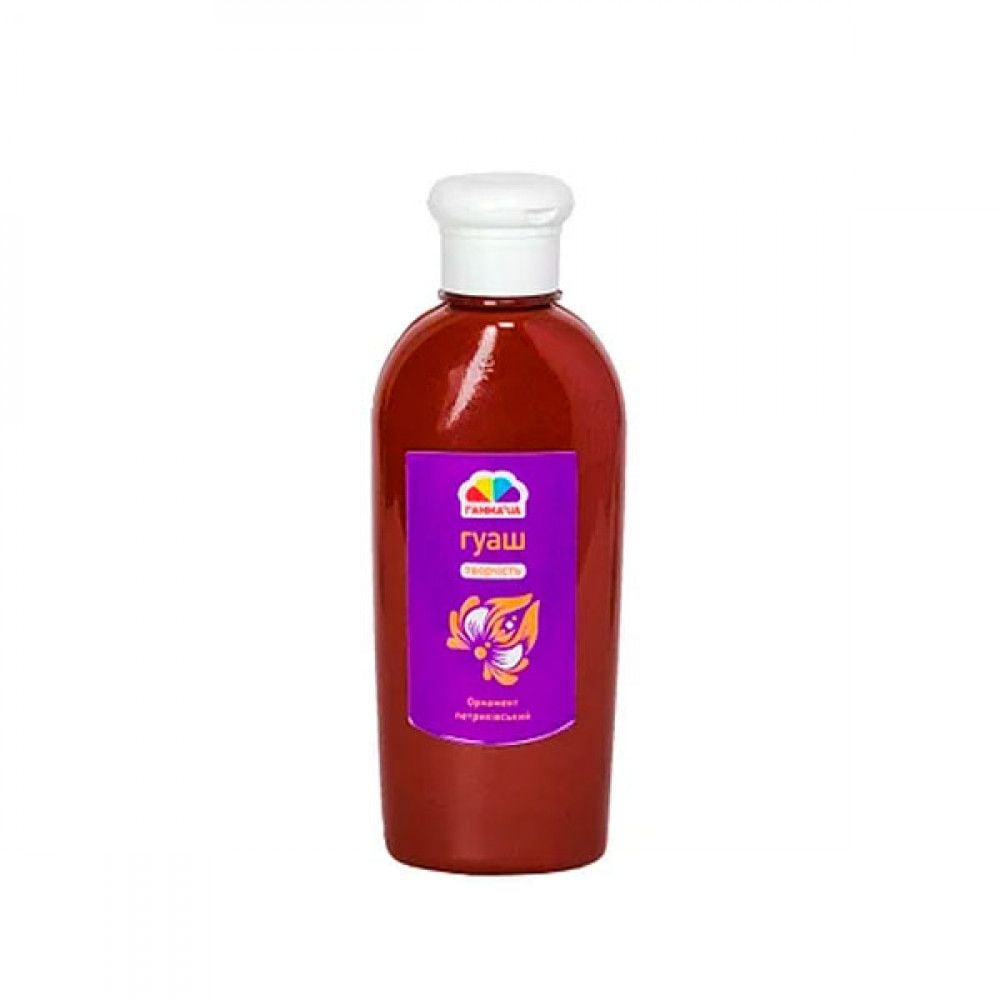 Фарба гуаш 250мл коричнева банка 403216 Гамма