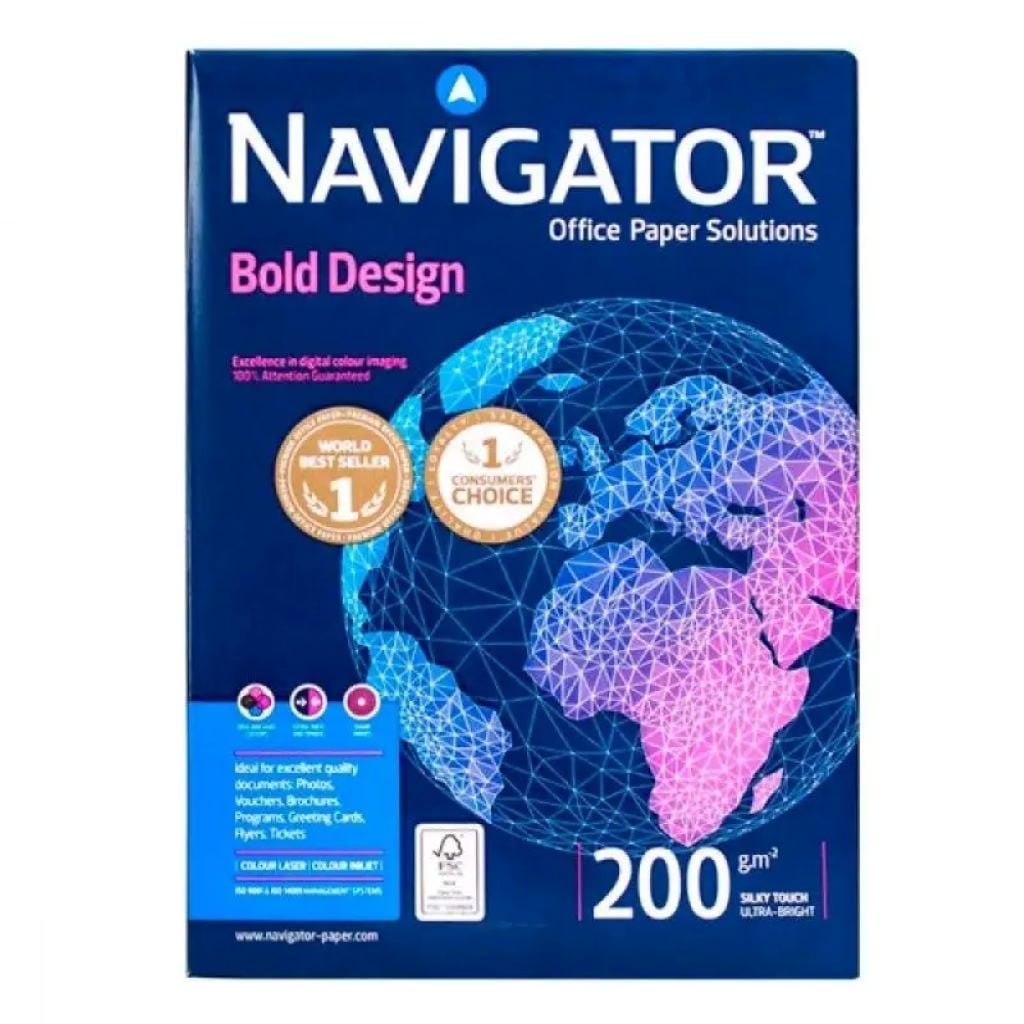 Папір А4 150аркушів 200 г/м² біла 636570 Navigator