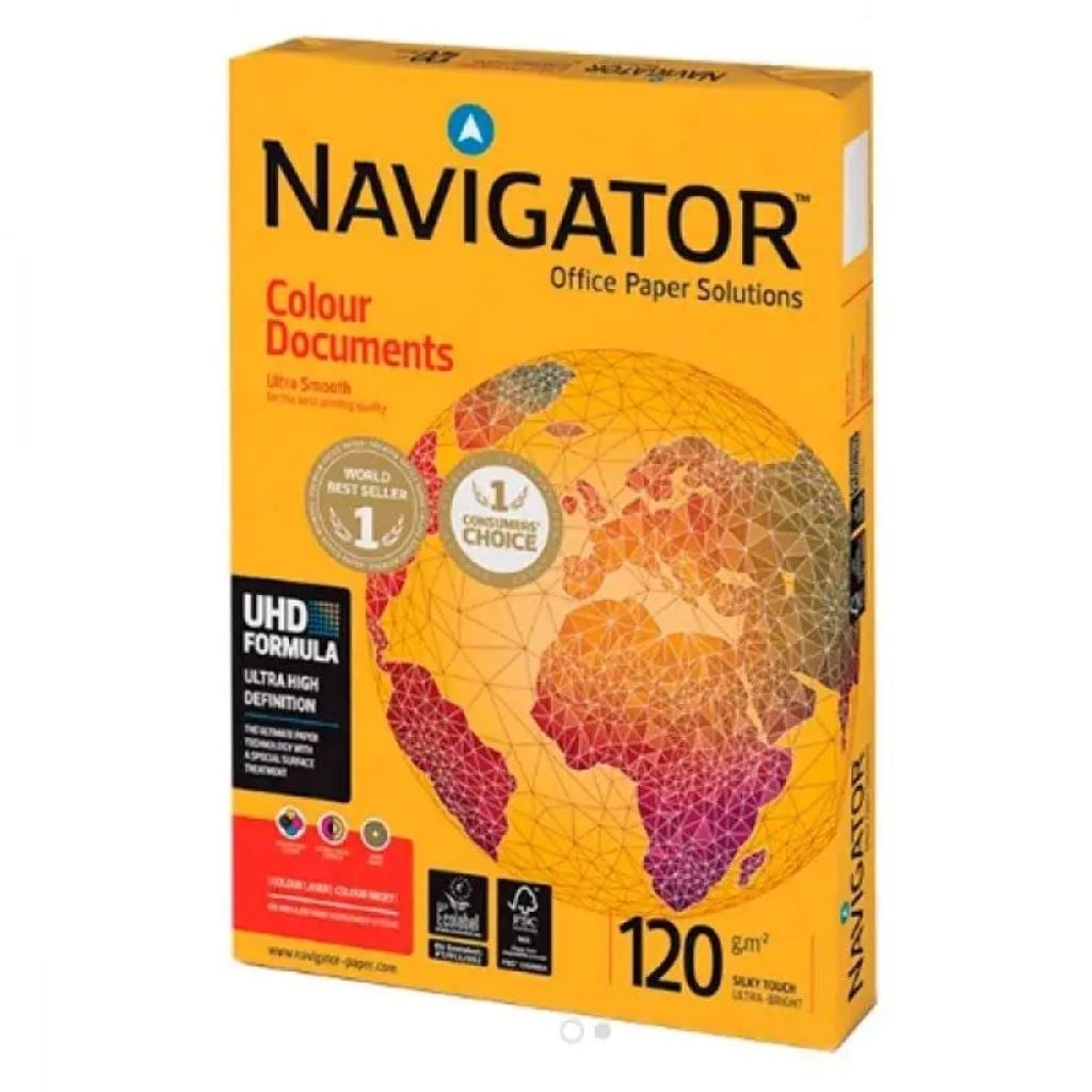 Папір А4 250аркушів 120 г/м² біла 643287 Navigator