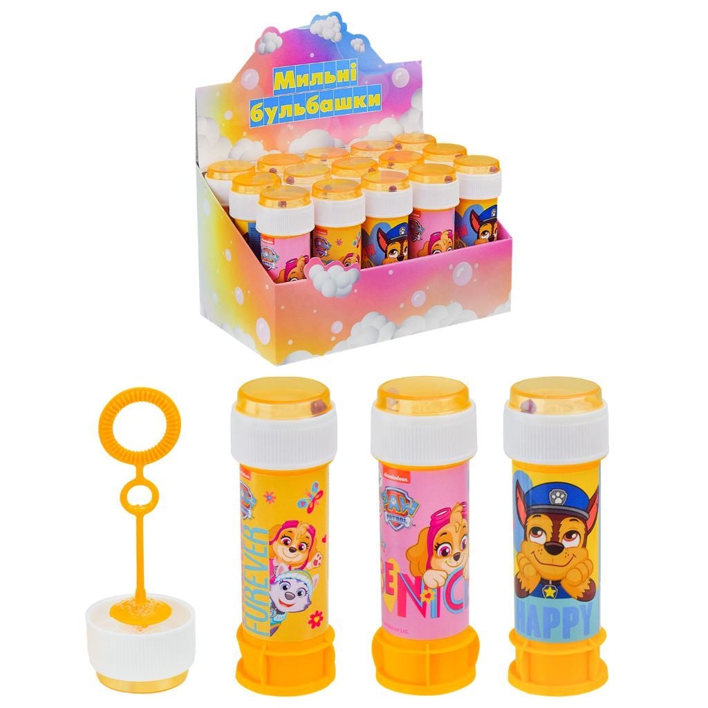 Мильні бульбашки 60мл Paw Patrol з кулькою у кришці KC-0069 Colorplast