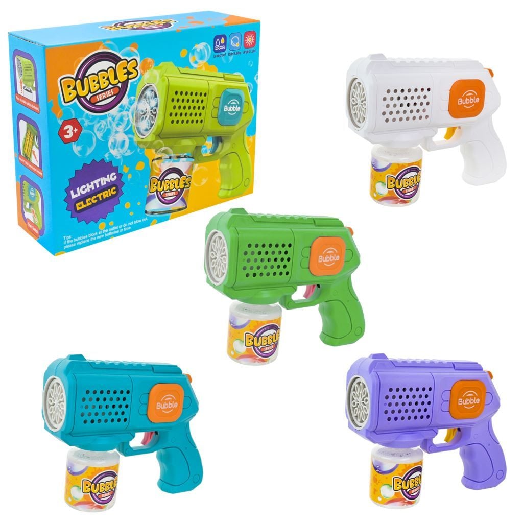 Мильні бульбашки пістолет на батарейках у коробці 19*15*6см 101 Китай