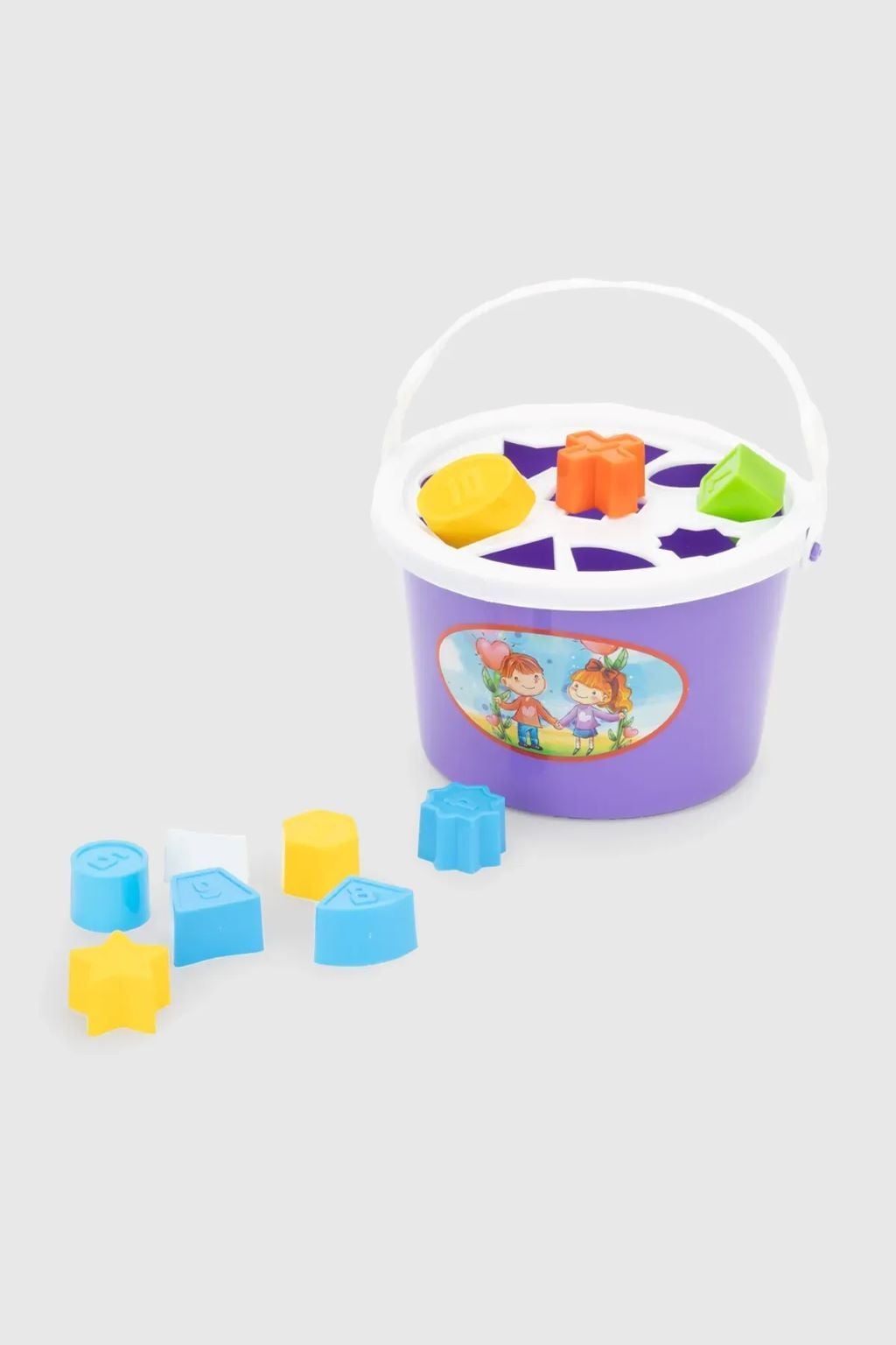 Відро логістик з геометричними фігурами пластик 11*13см 5051 Maximus