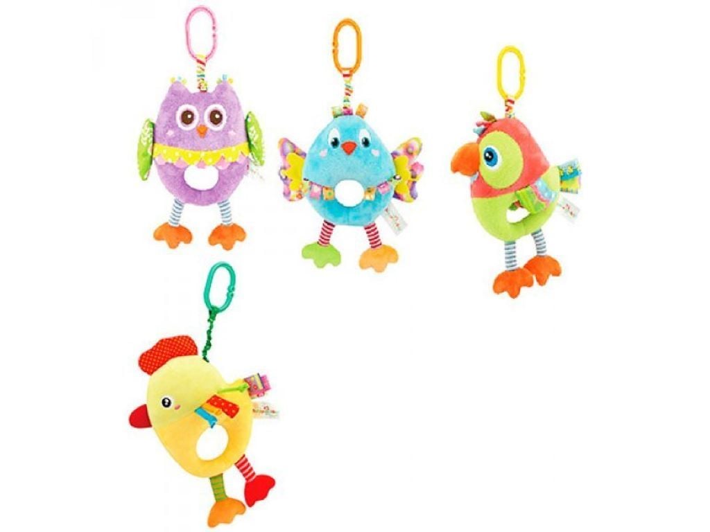 Брязальце підвіска мобіль на ліжко і візок Тварина м'яка мікс видів і кольорів у пакеті H168055-4 Китай