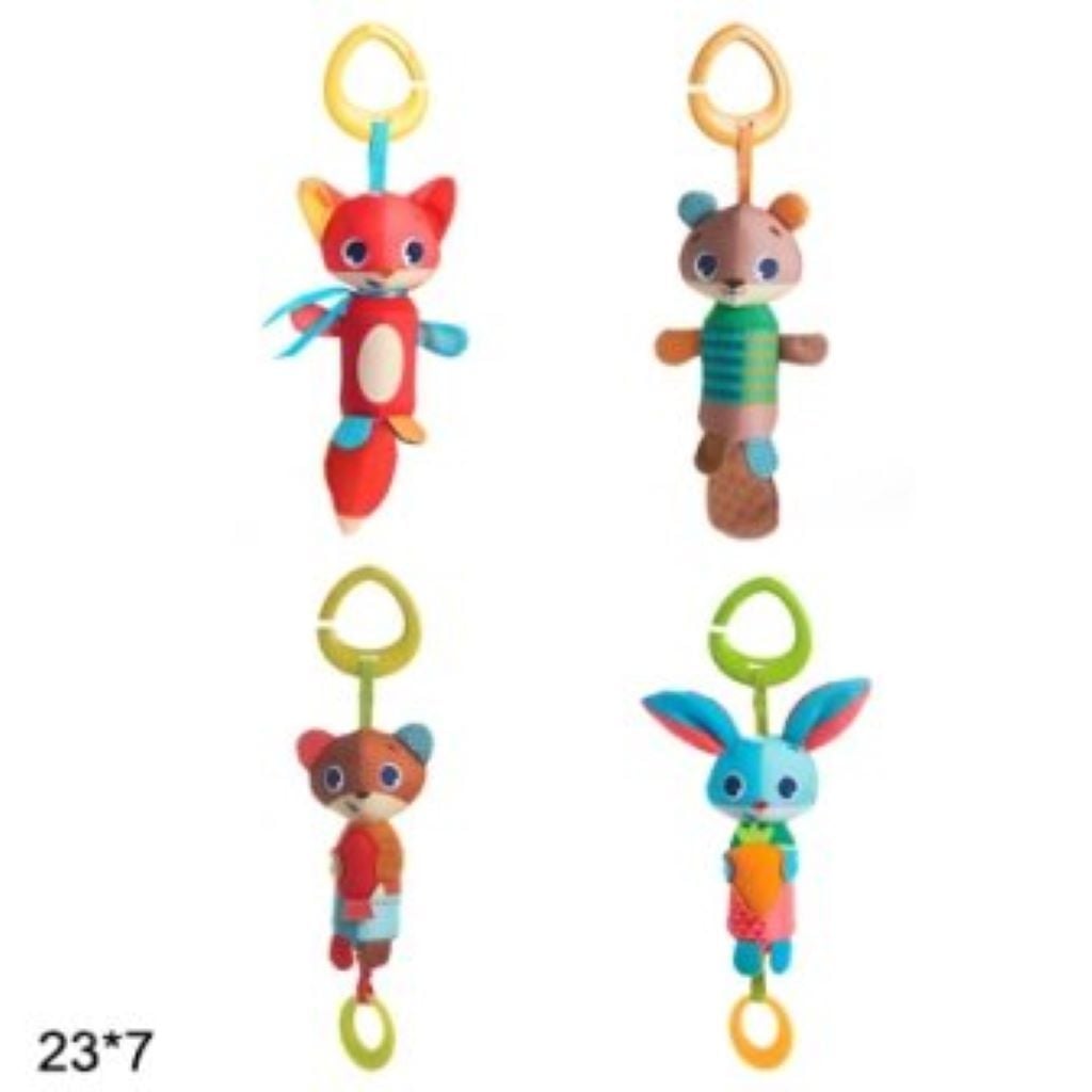 Брязкальце підвіска Звірятки 30см м'яка гризунок дзвоник мікс видів і кольорів BT-T-0205 Китай